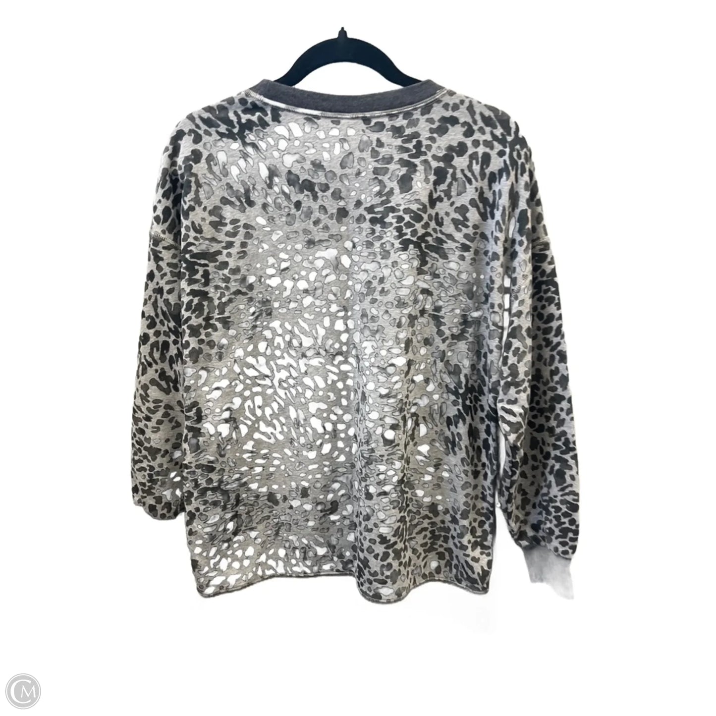 Top Long Sleeve By Old Navy In Grey, Size: S