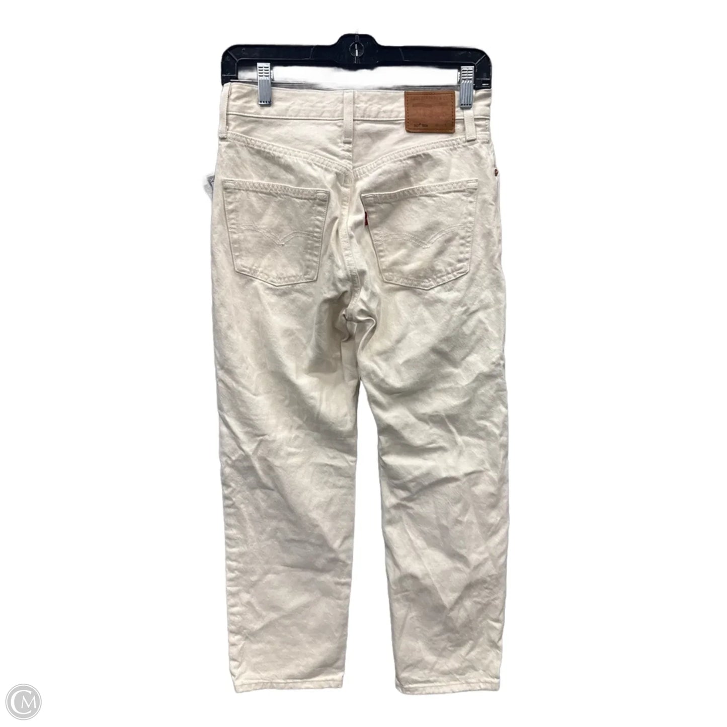 Jeans Straight By Levis In Cream, Size: 2