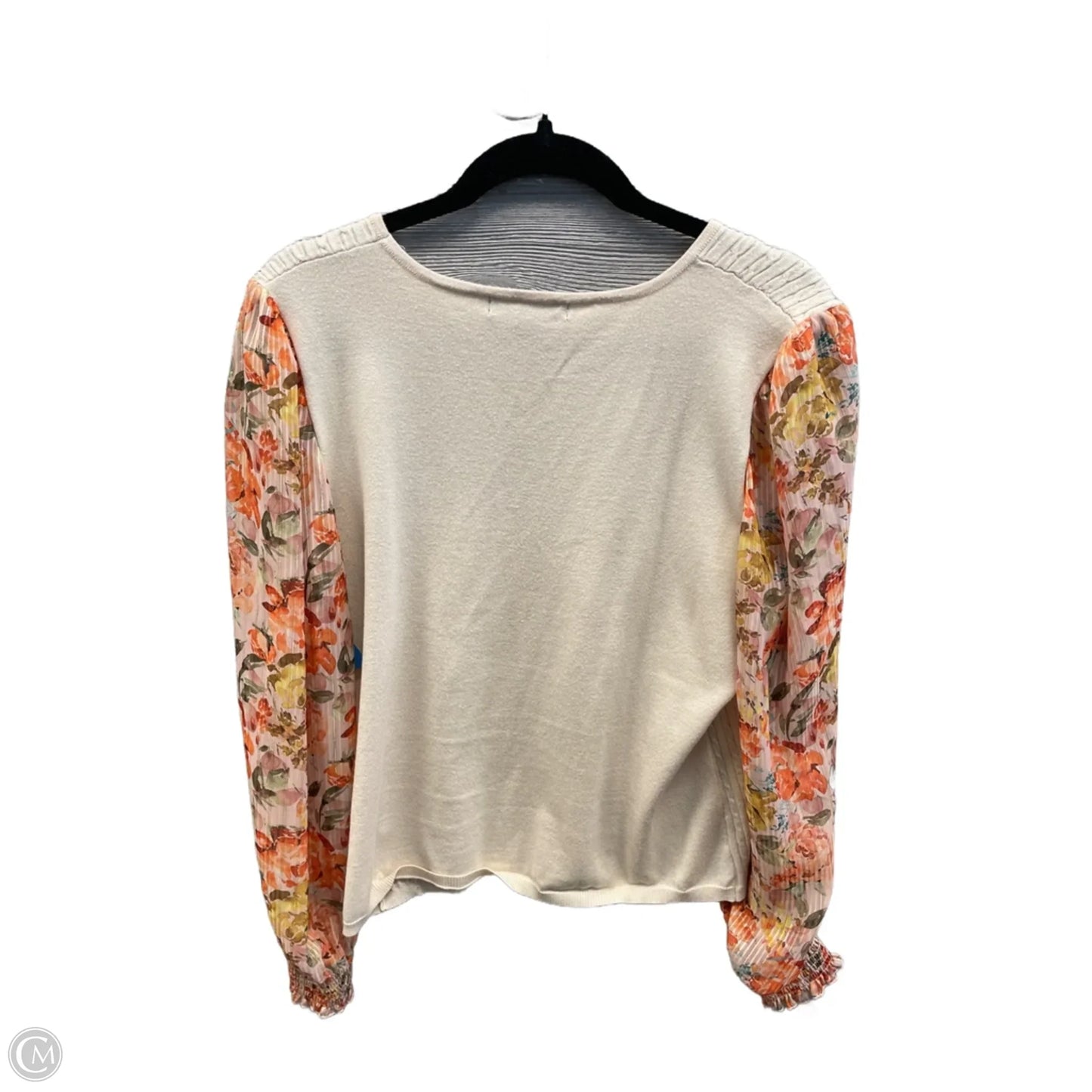 Top Long Sleeve By A Love Story In Peach, Size: Xl