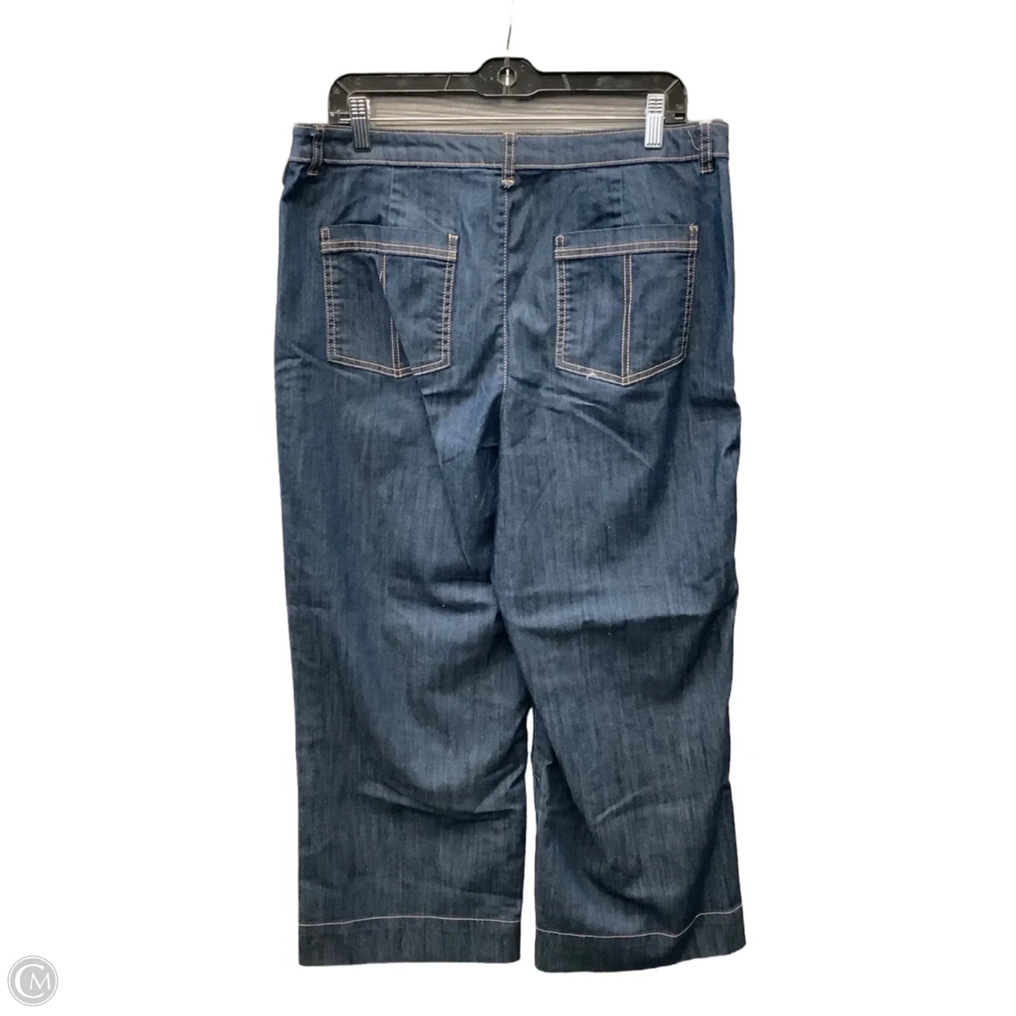 Jeans Wide Leg By Tommy Hilfiger In Blue Denim, Size: 14