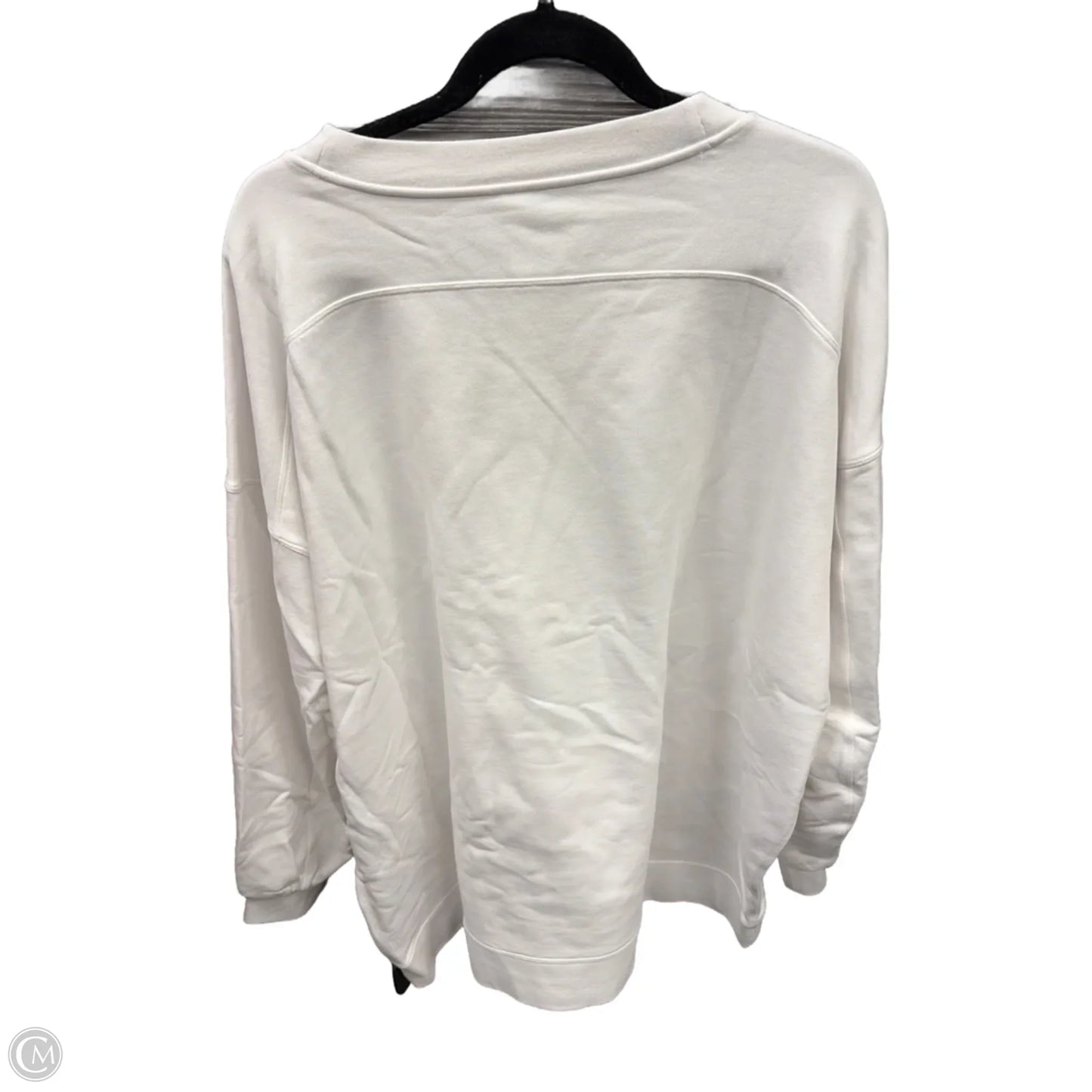 Athletic Sweatshirt Crewneck By Lululemon In White, Size: 2x