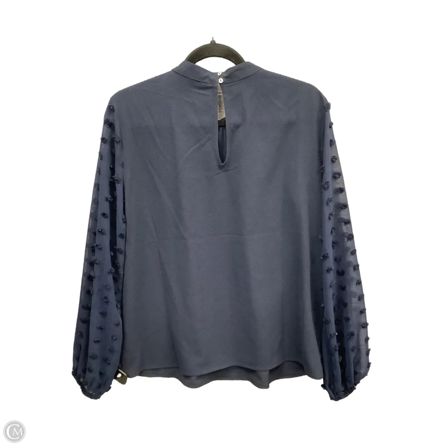 Top Long Sleeve By Staccato In Blue, Size: M