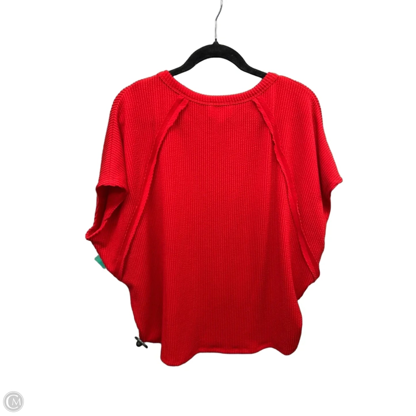 Top Short Sleeve By Andree By Unit In Red, Size: M