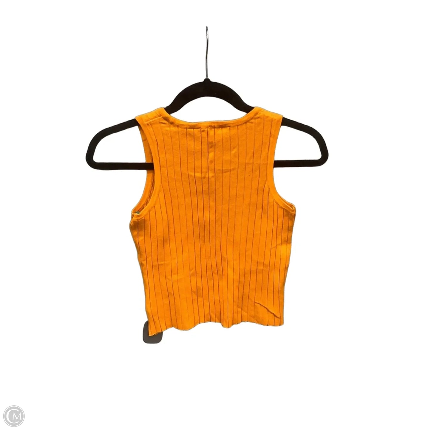Top Sleeveless By H&m In Orange, Size: L