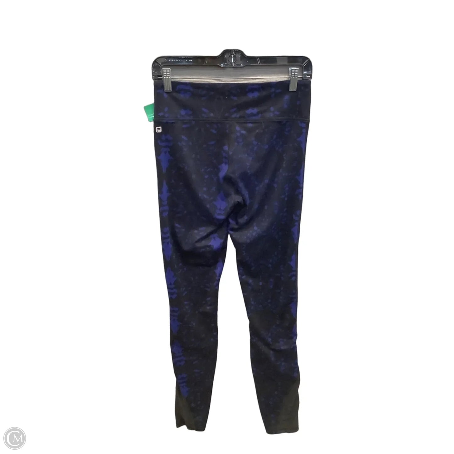Athletic Leggings By Fabletics In Black & Blue, Size: S