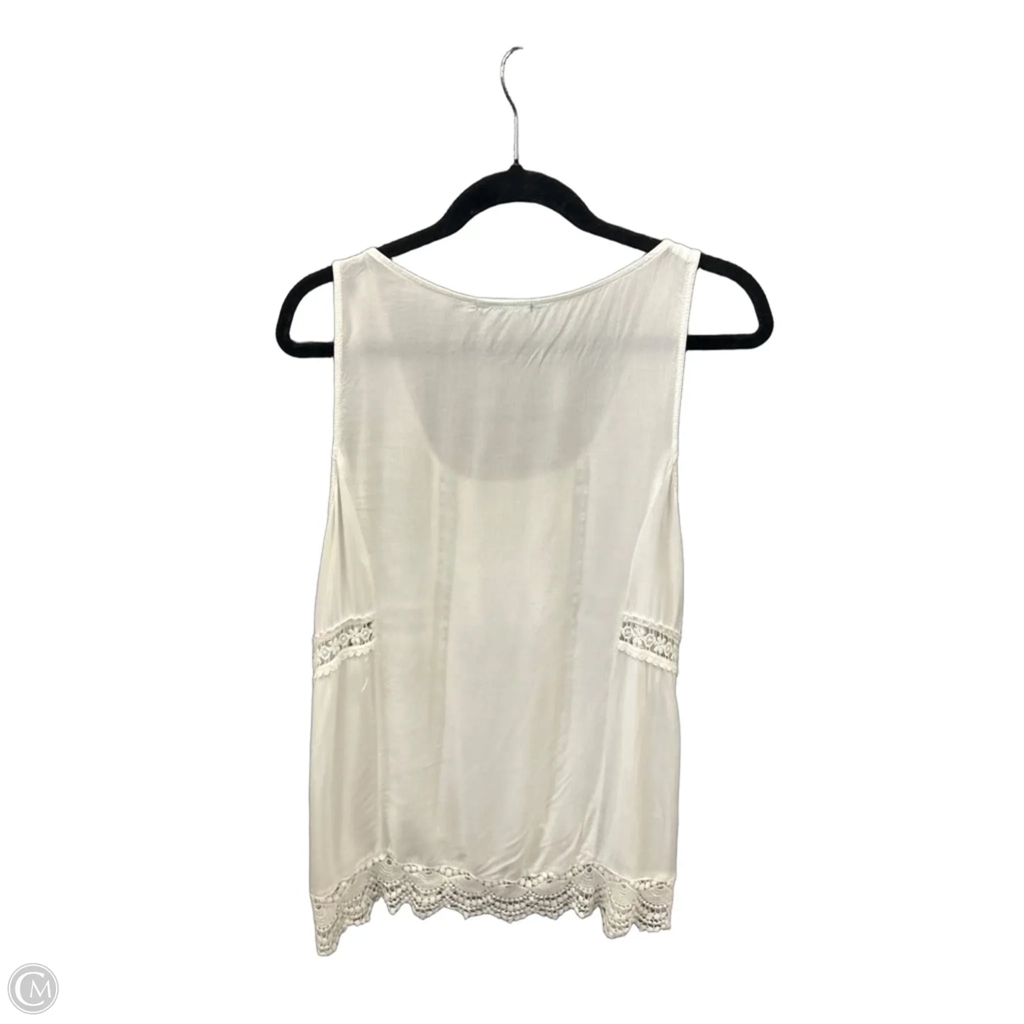 Top Sleeveless By Maurices In White, Size: L