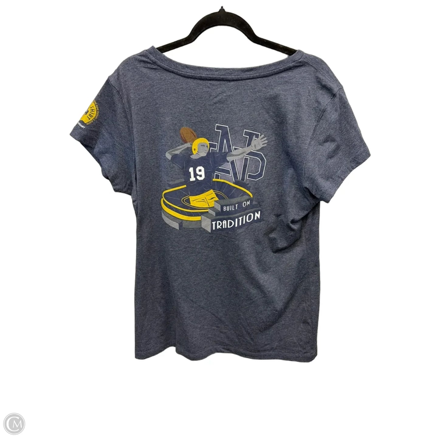 Top Short Sleeve By Clothes Mentor In Navy, Size: 2x