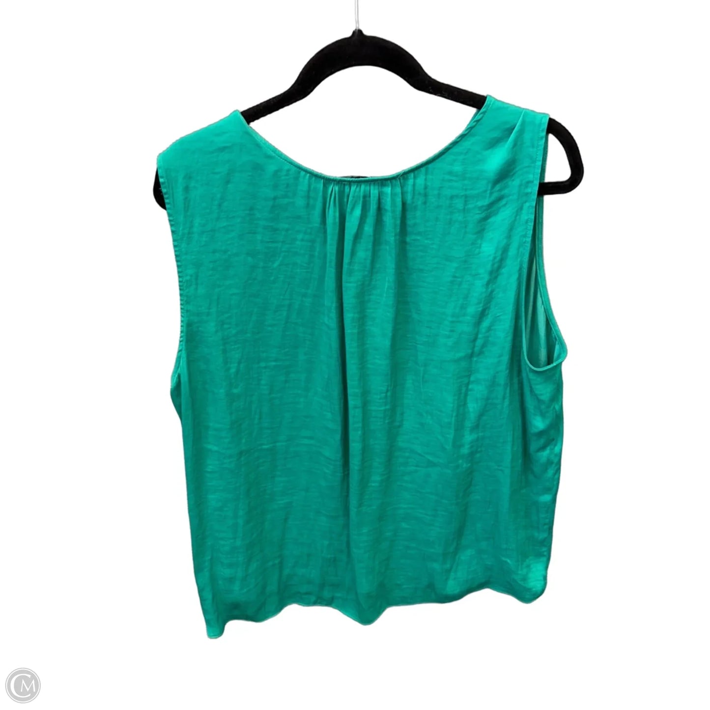 Top Sleeveless By Hilary Radley In Green, Size: Xxl