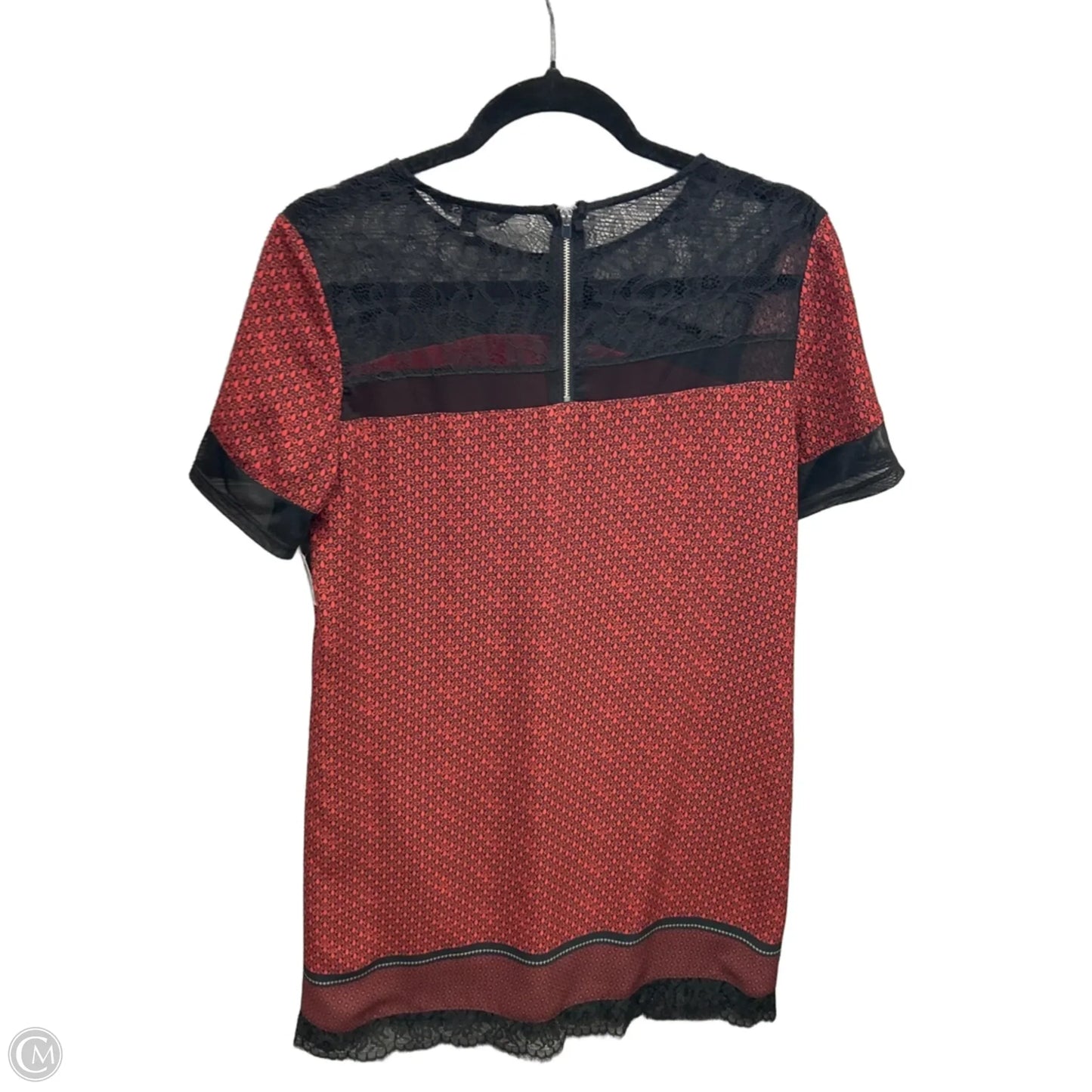 Dress Casual Midi By Express In Black & Red, Size: Sp