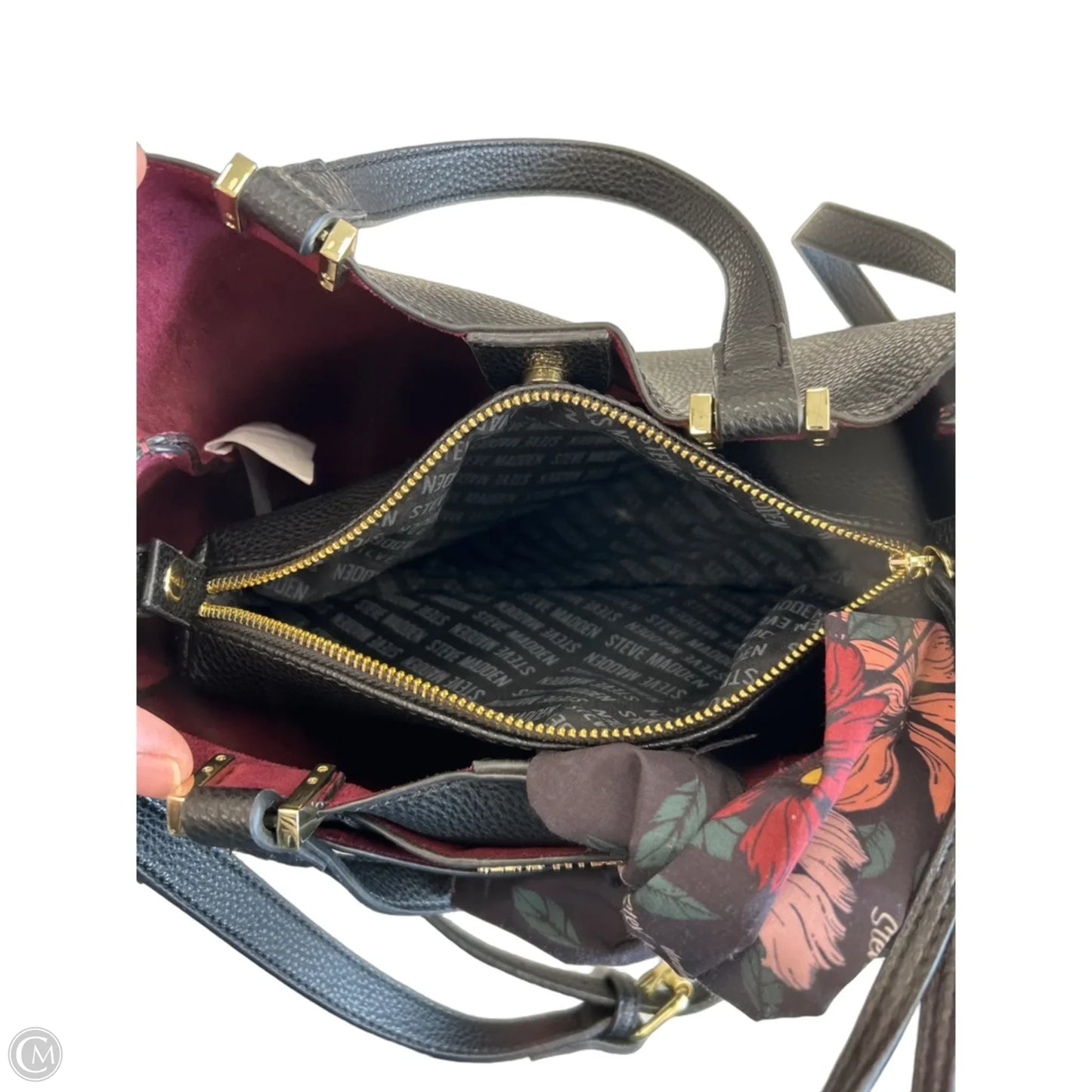Crossbody Leather By Steve Madden, Size: Medium