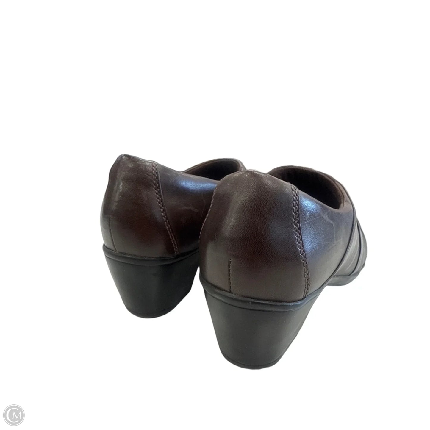 Shoes Heels Block By Clarks In Brown, Size: 7.5