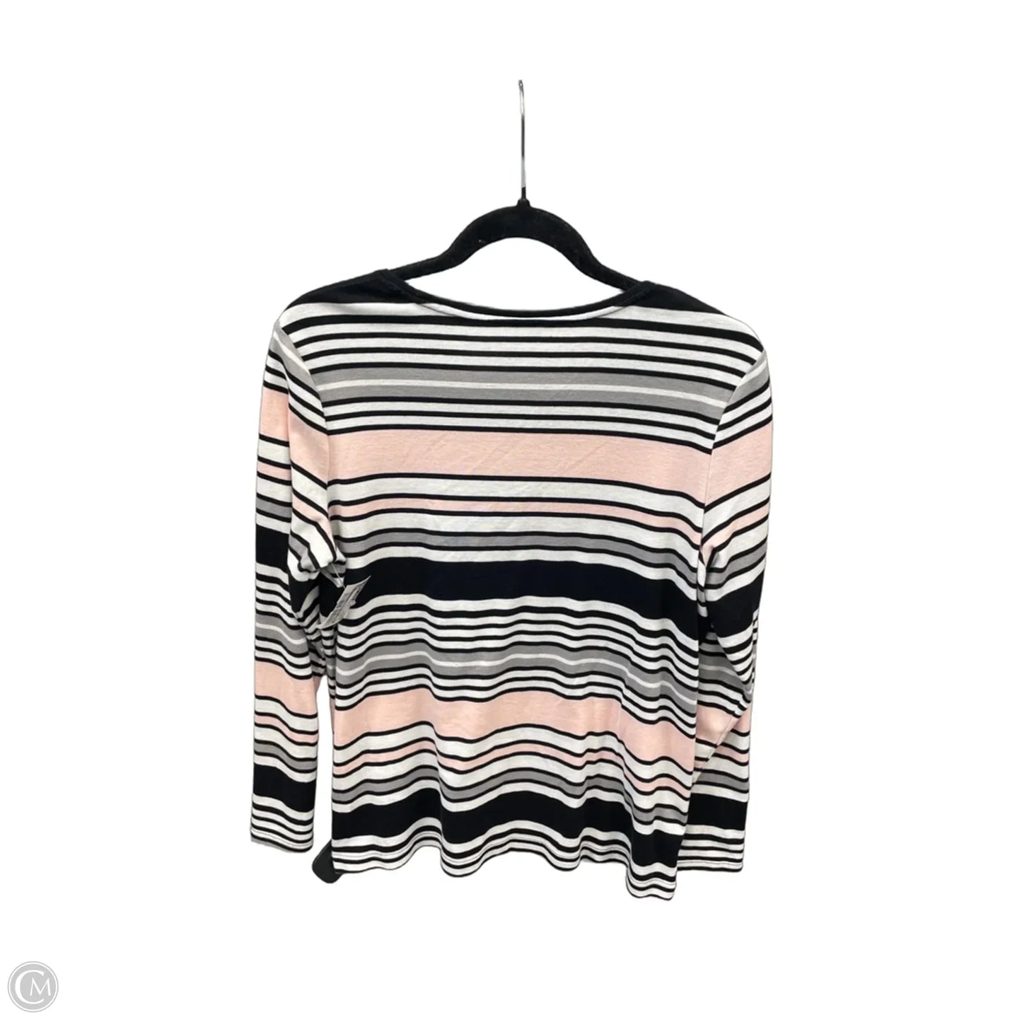 Top Long Sleeve By Croft And Barrow In Striped Pattern, Size: Xl