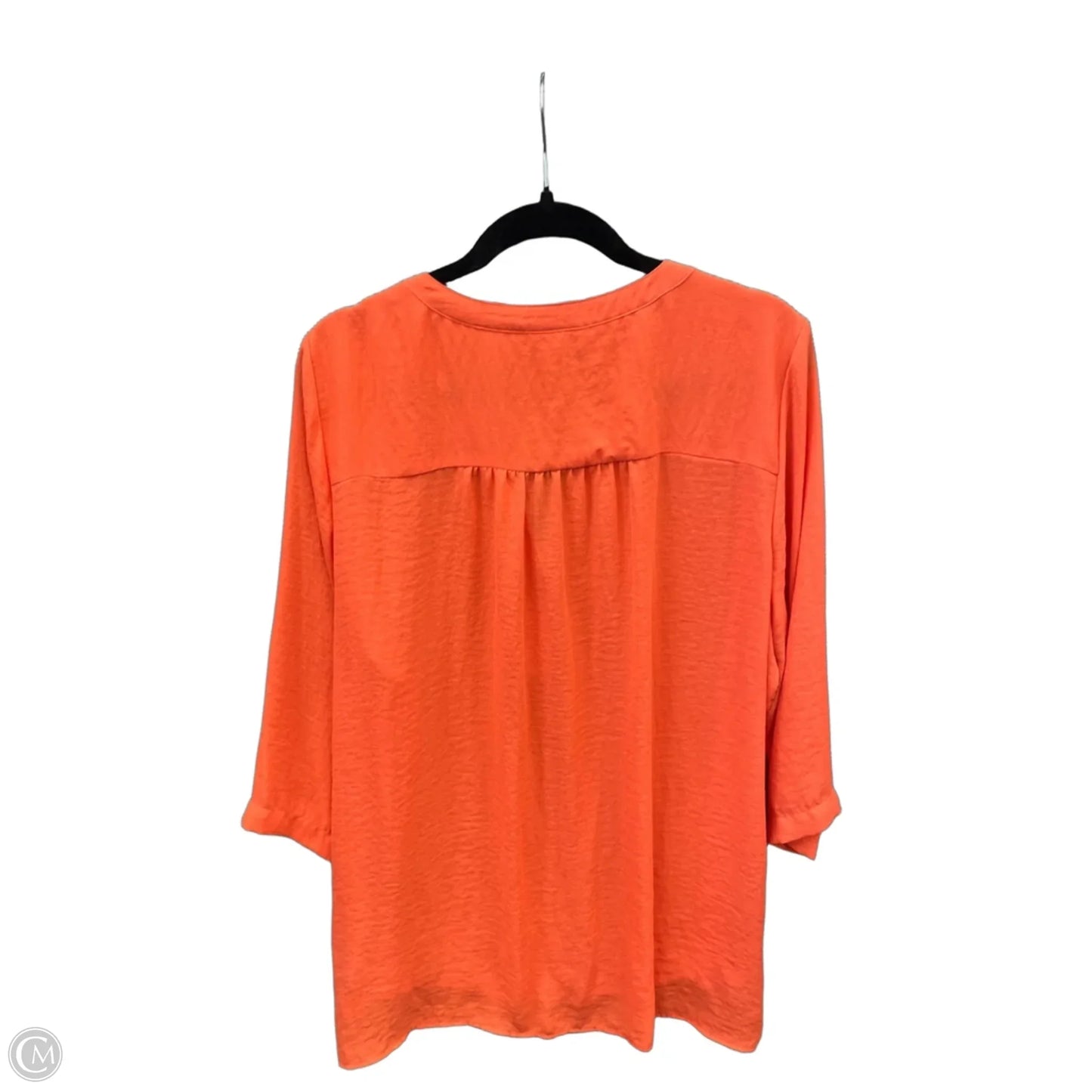 Top Long Sleeve By Ana In Orange, Size: Xl