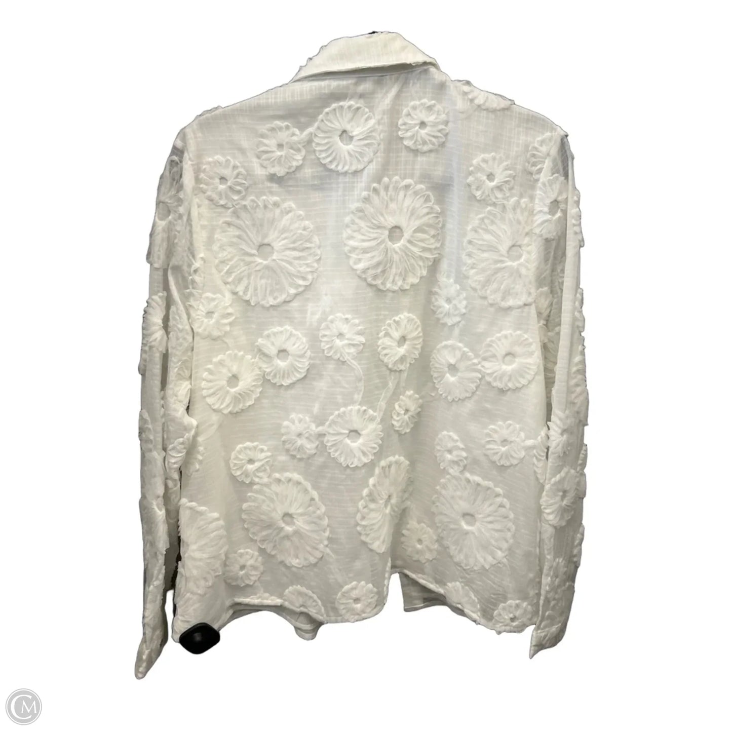 Top Long Sleeve By Nanette By Nanette Lepore In White, Size: L