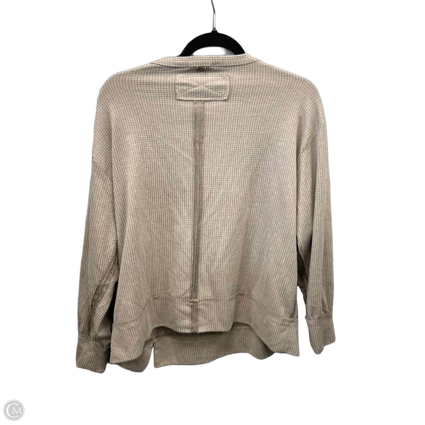 Top Long Sleeve By Andree By Unit In Brown, Size: M