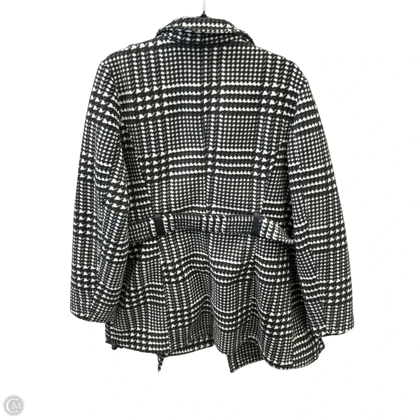 Coat Peacoat By Liz And Co In Black & White, Size: Xl