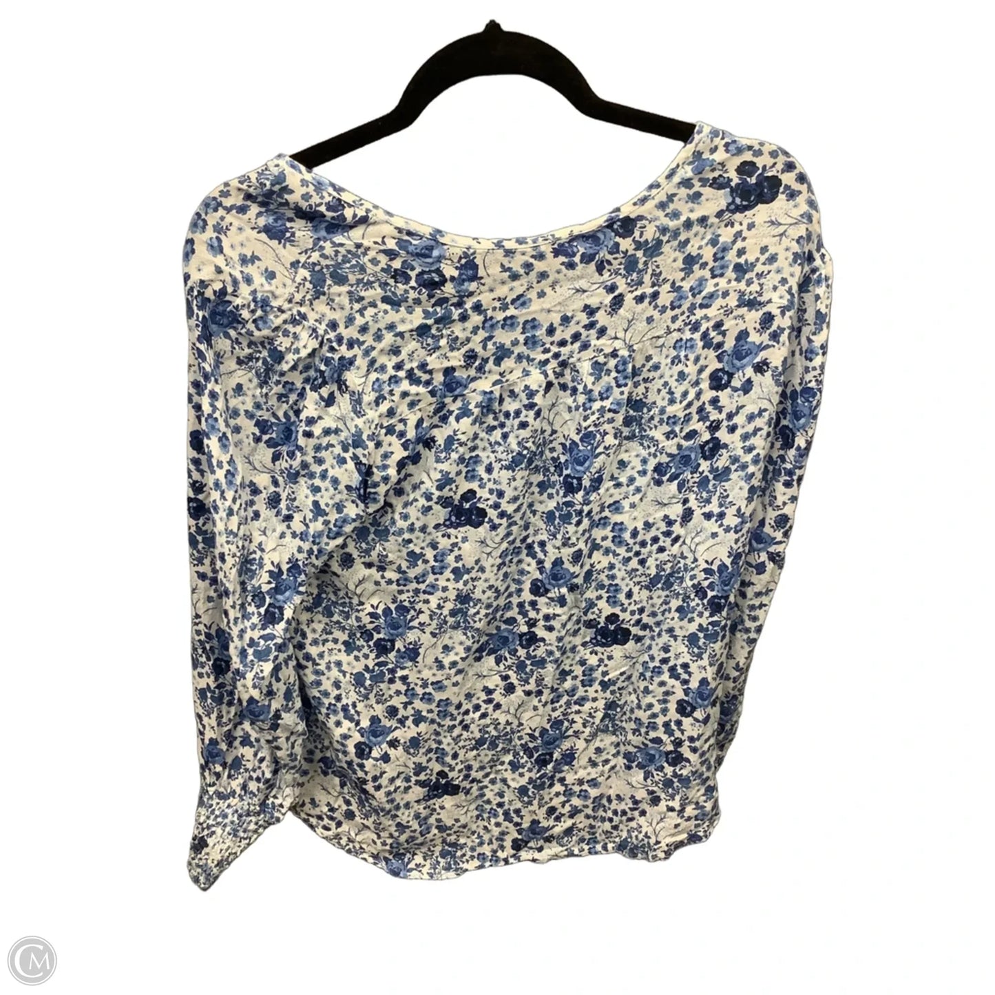Top Long Sleeve By Lucky Brand In Floral Print, Size: L