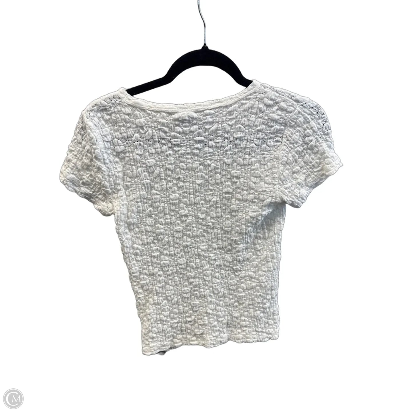 Top Short Sleeve By Old Navy In White, Size: S