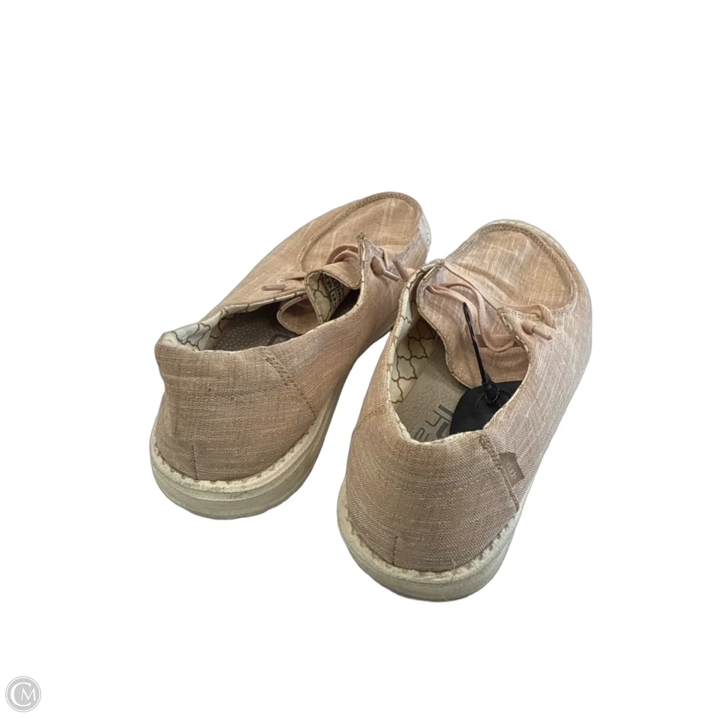 Shoes Flats By Hey Dude In Peach, Size: 10