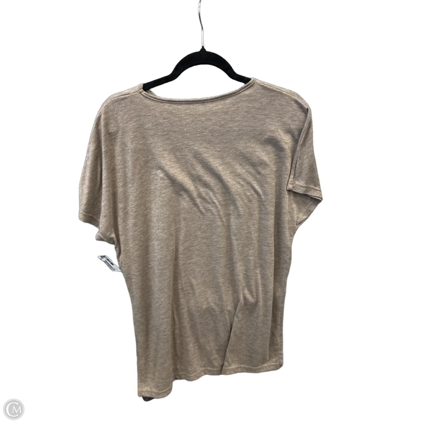 Top Short Sleeve By Shein In Brown, Size: L