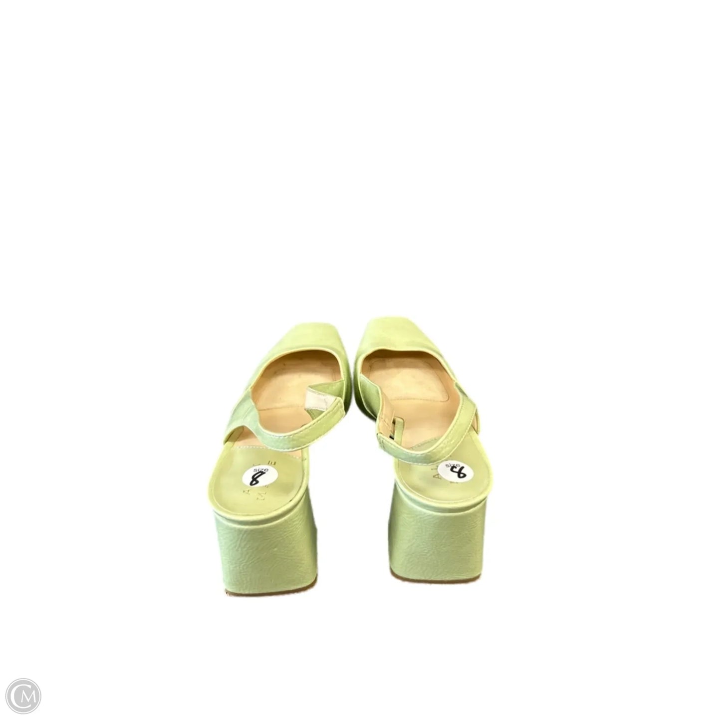 Shoes Heels Block By Alex Marie In Green, Size: 8