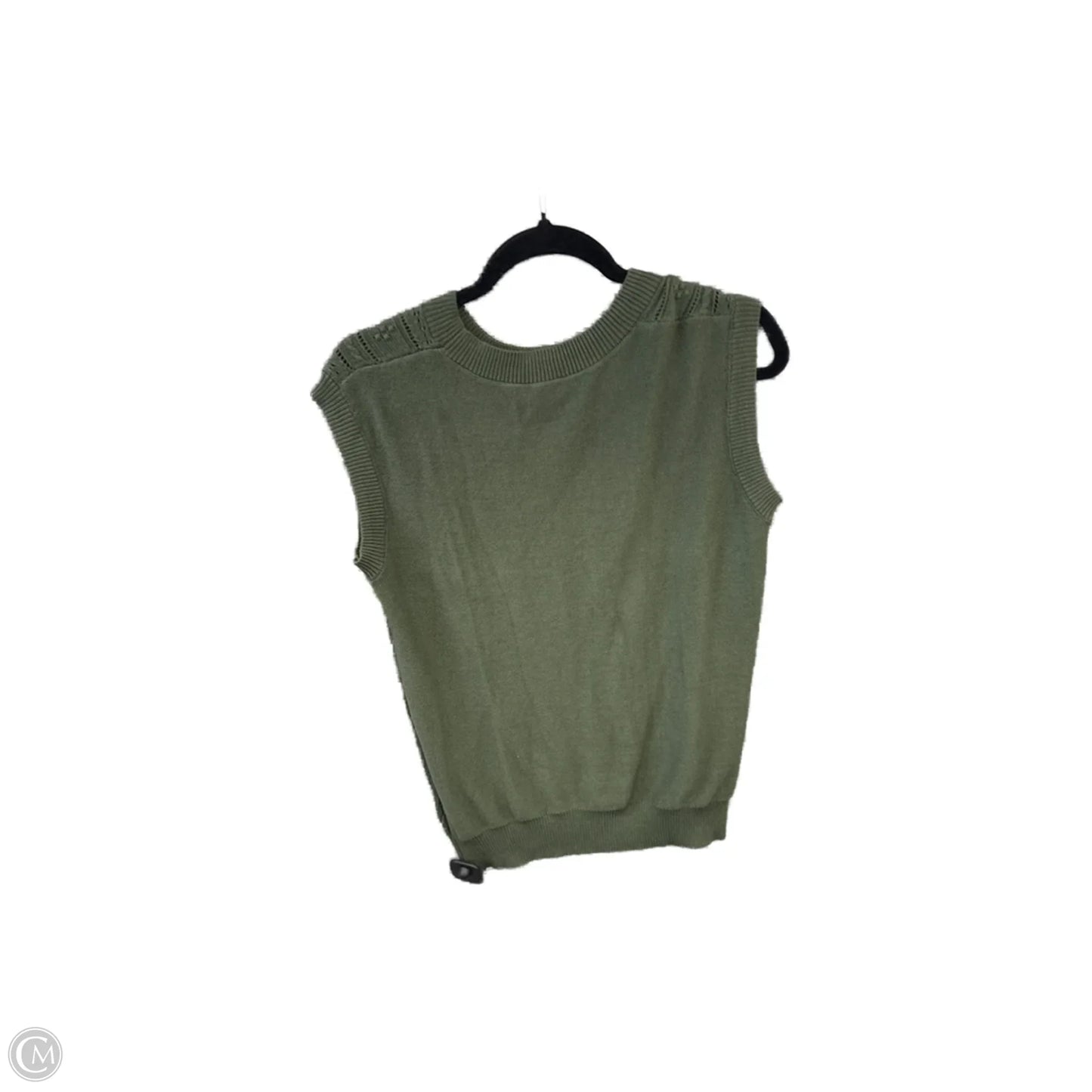Vest Sweater By Clothes Mentor In Green, Size: S