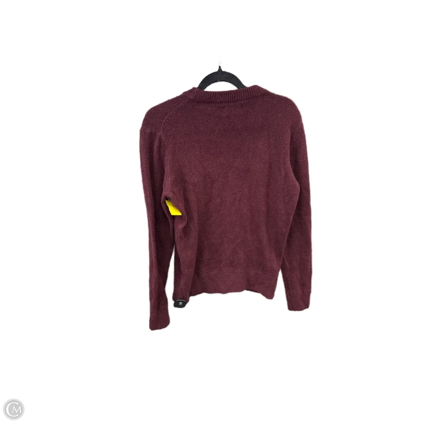 Sweatshirt Collar By American Eagle In Maroon, Size: Xs