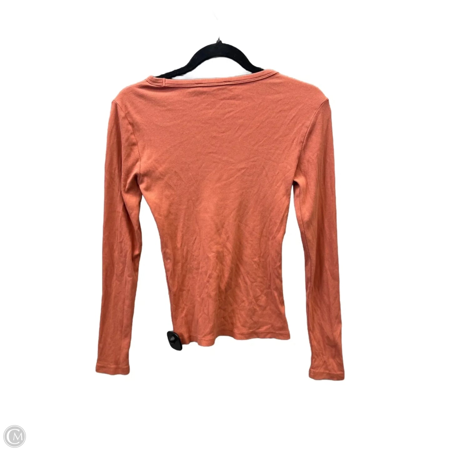 Top Long Sleeve By Banana Republic In Orange, Size: Xs