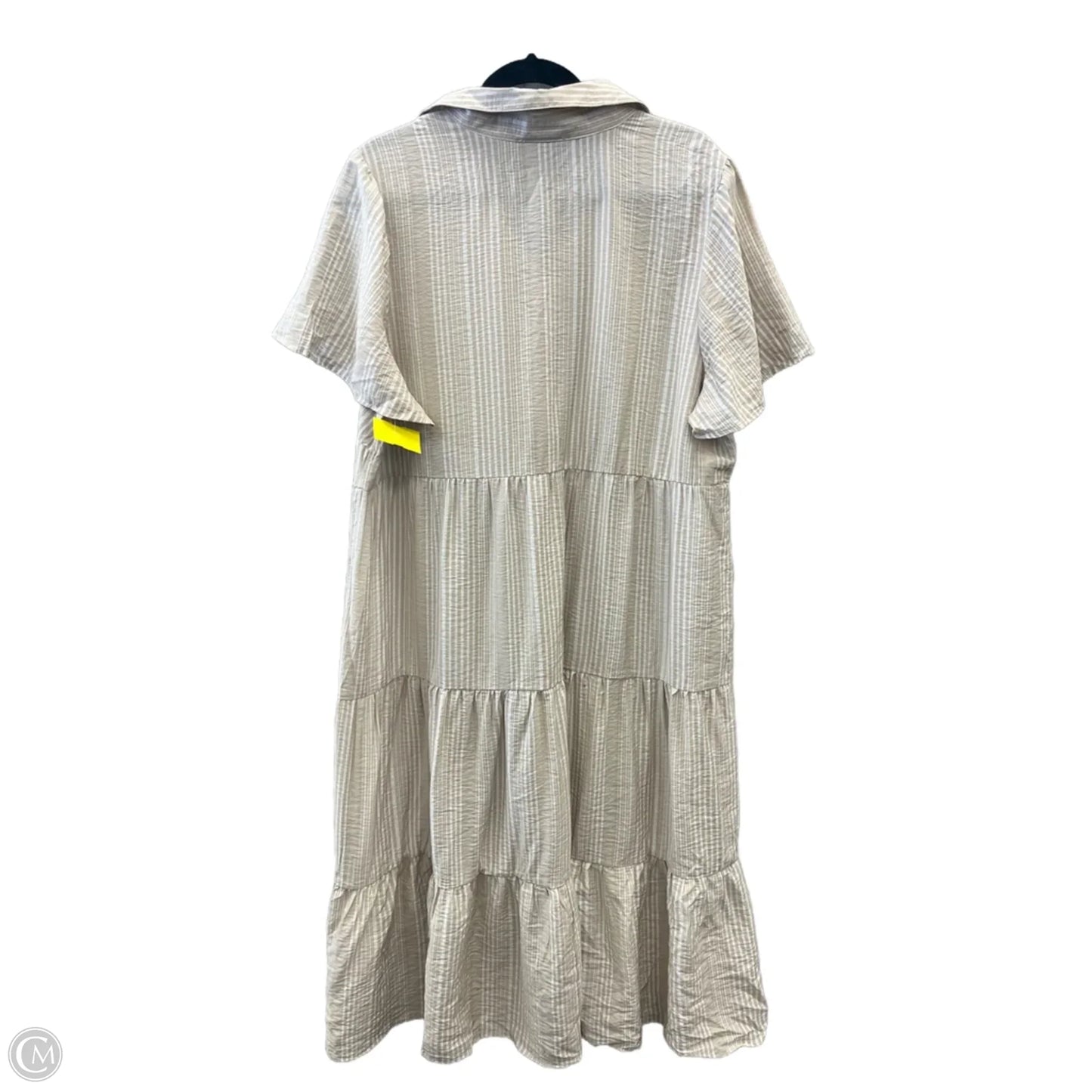 Dress Casual Maxi By Fred David In Beige, Size: 2x