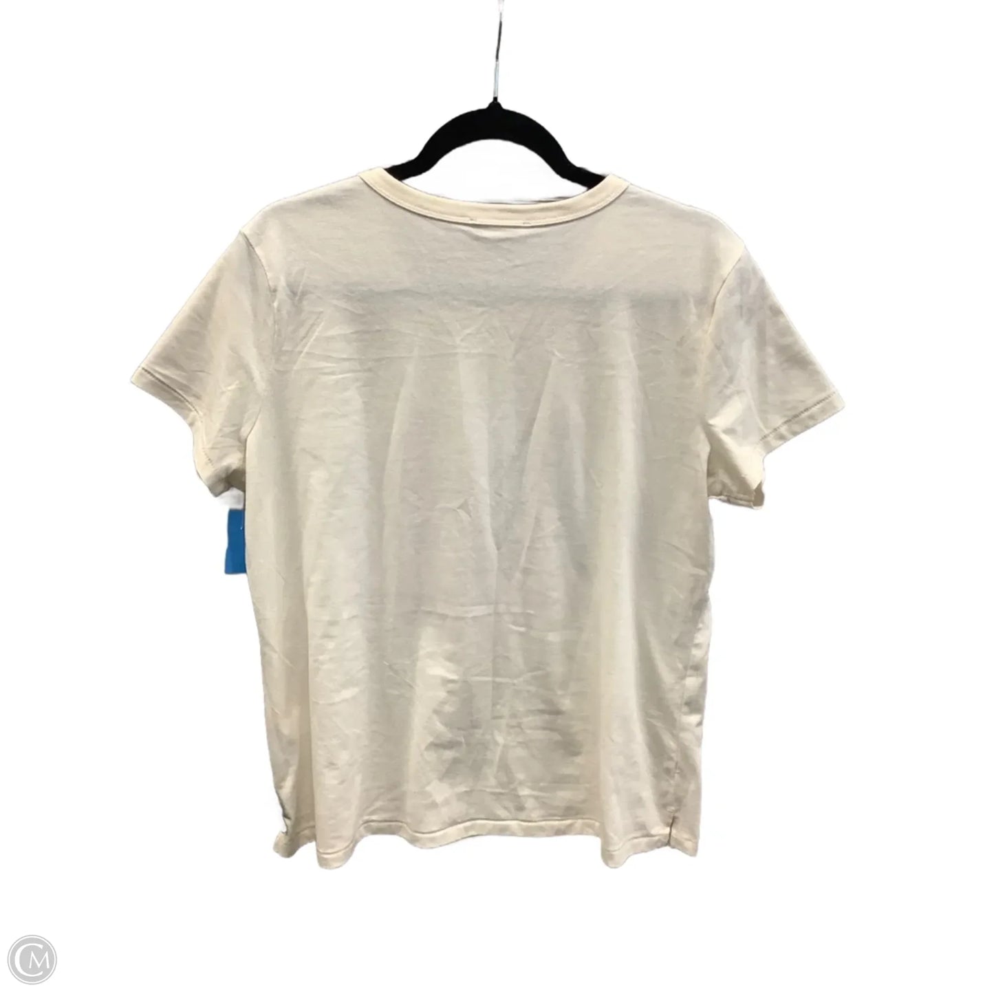Top Short Sleeve By Maurices In Cream, Size: L