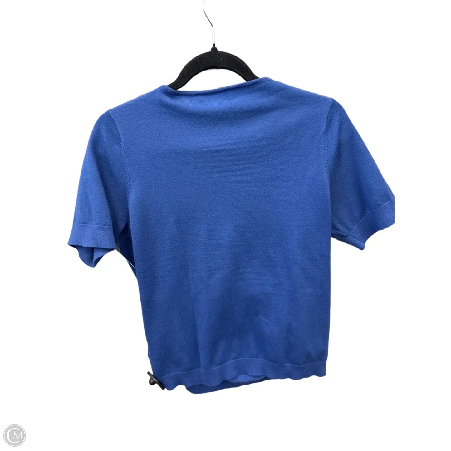 Top Short Sleeve By Lands End In Blue, Size: S