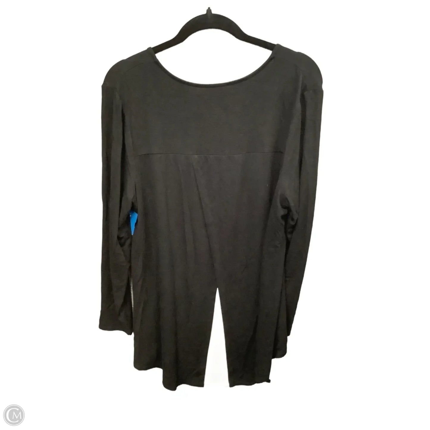 Tunic Long Sleeve By Chicos In Black, Size: L