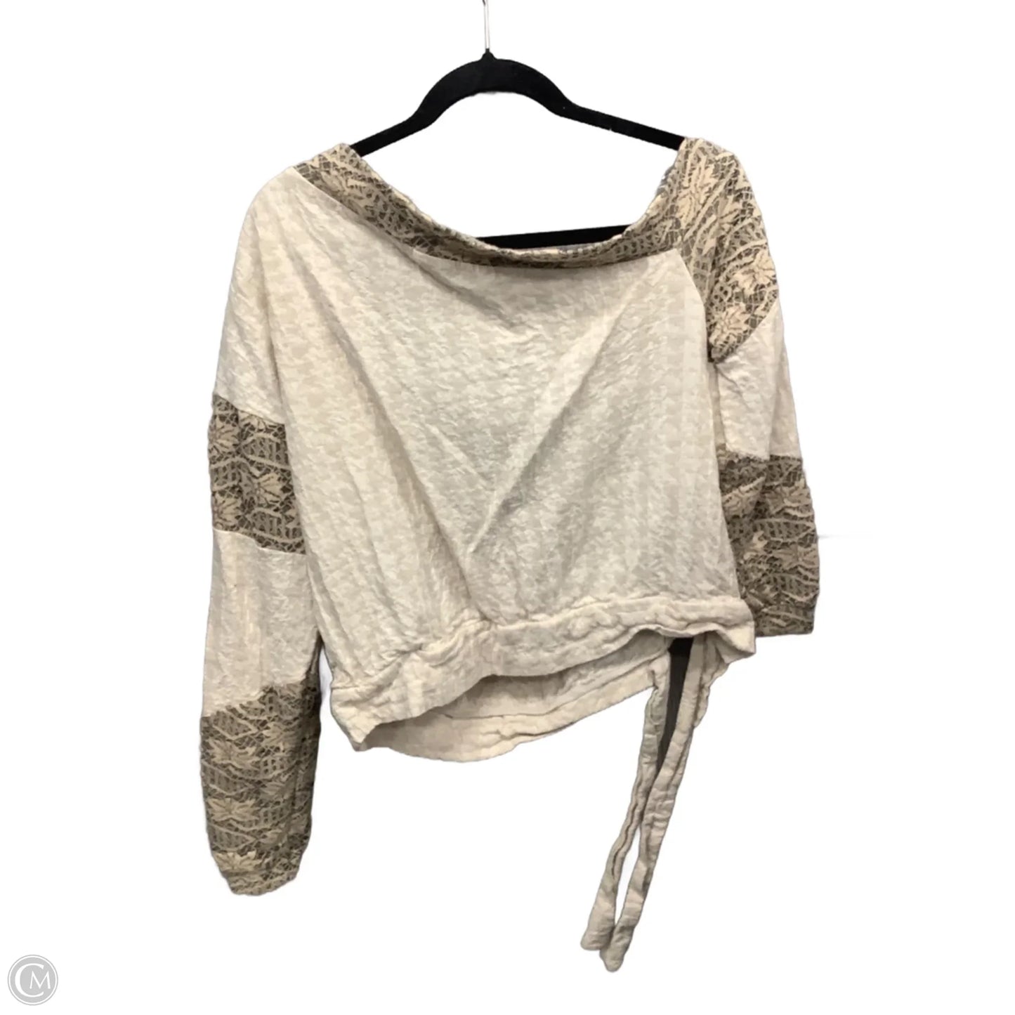 Top Long Sleeve By Gimmicks In Tan, Size: Xl