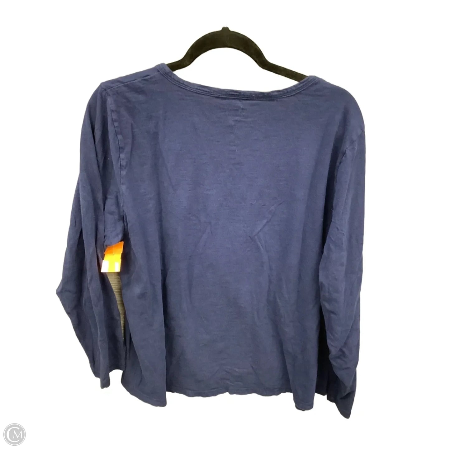 Top Long Sleeve By St Johns Bay In Blue, Size: Xxl