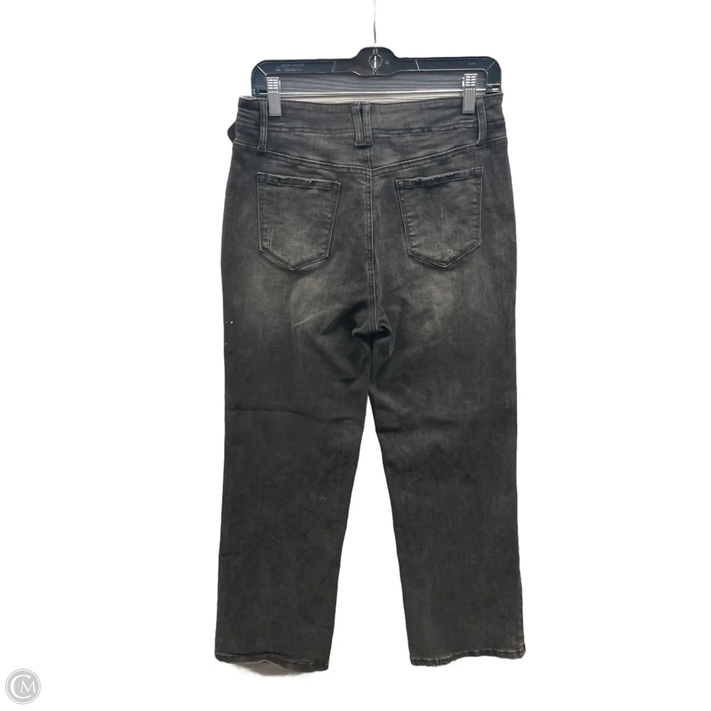 Jeans Straight By Clothes Mentor In Black Denim, Size: 10