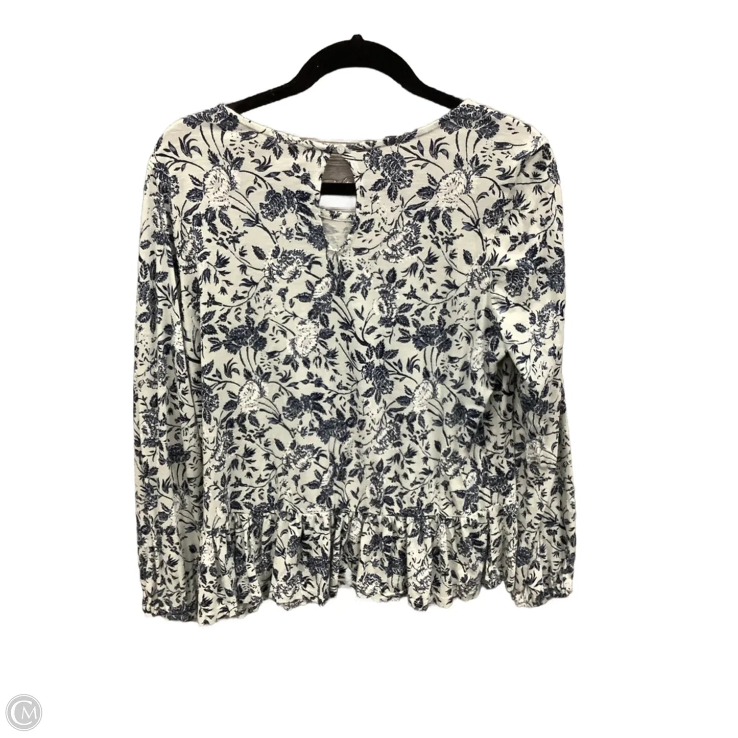 Top Long Sleeve By Lucky Brand In Blue, Size: M