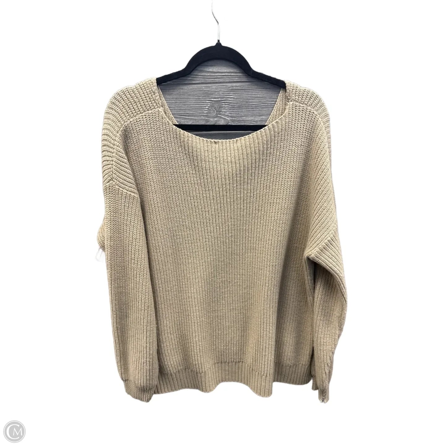 Sweater By Boohoo Boutique In Tan, Size: 2x