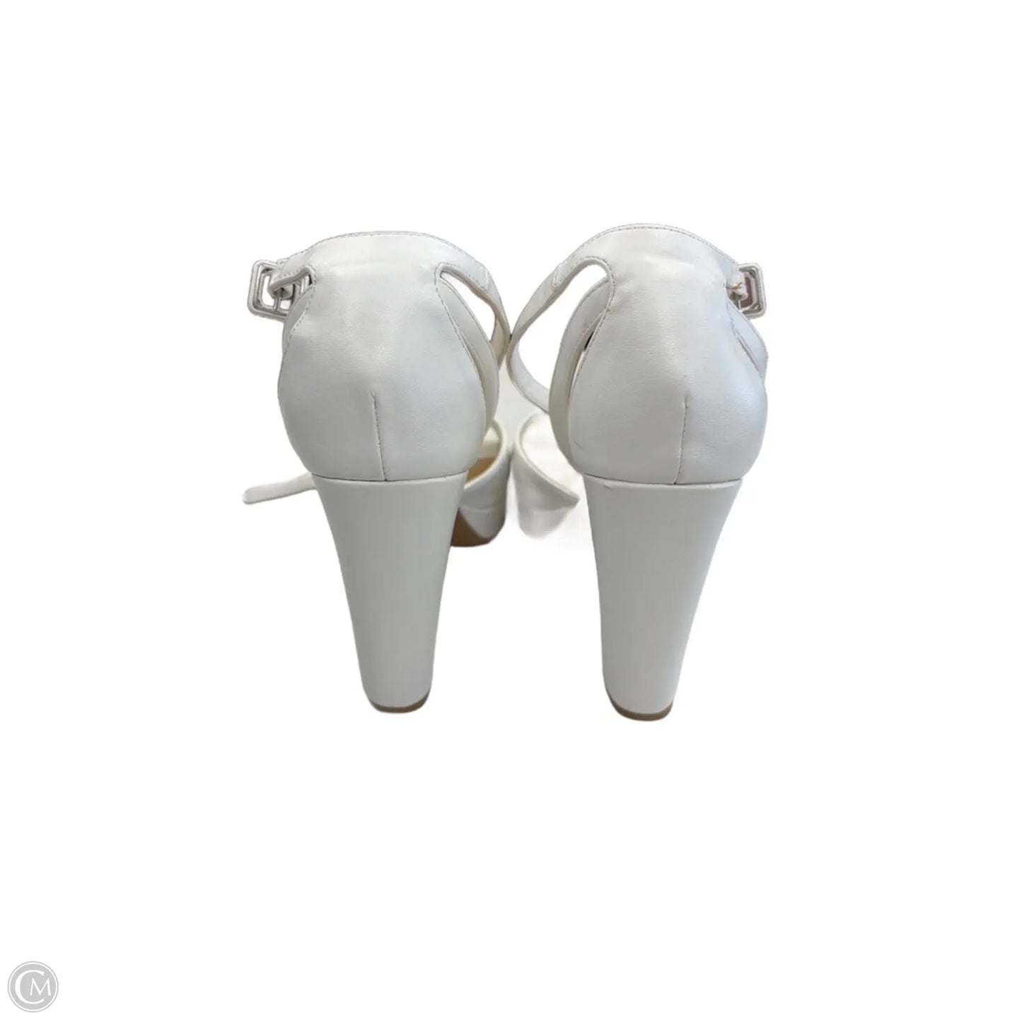 Shoes Heels Block By Chinese Laundry In White, Size: 9