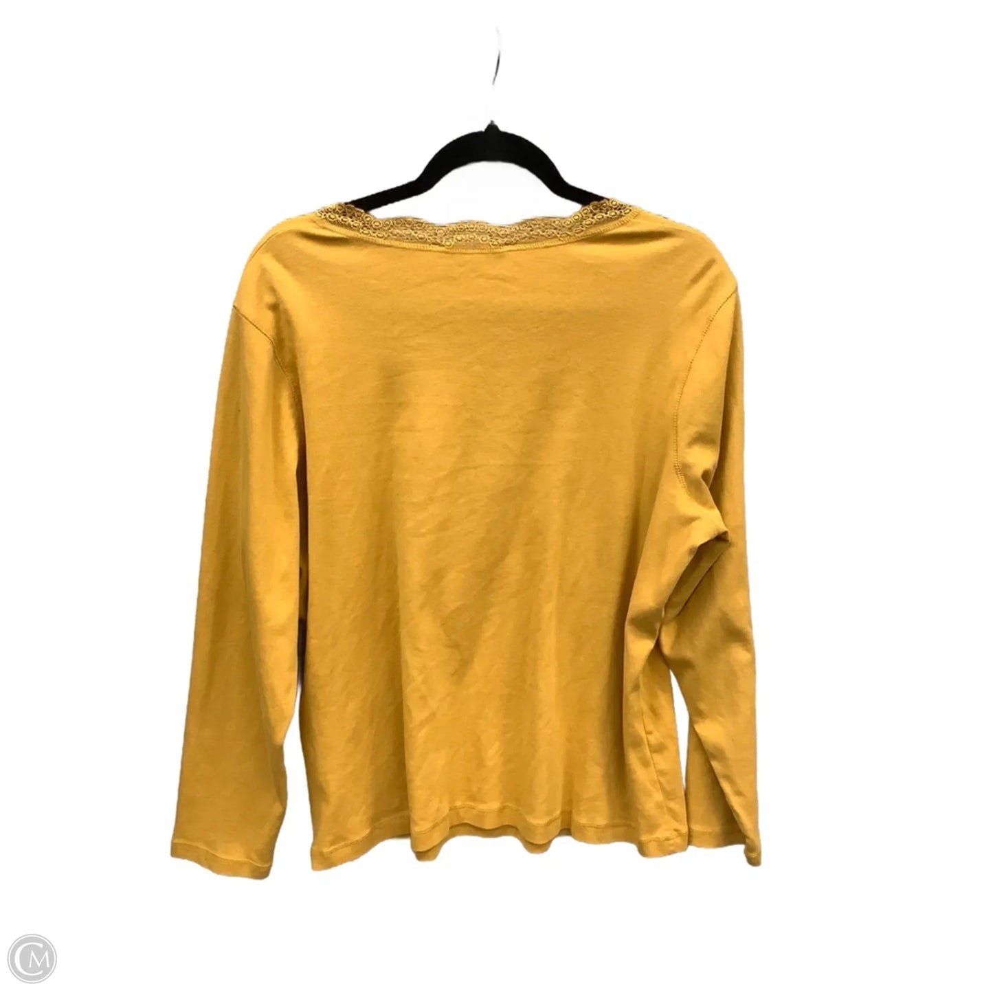 Top Long Sleeve By Jones New York In Yellow, Size: 2x