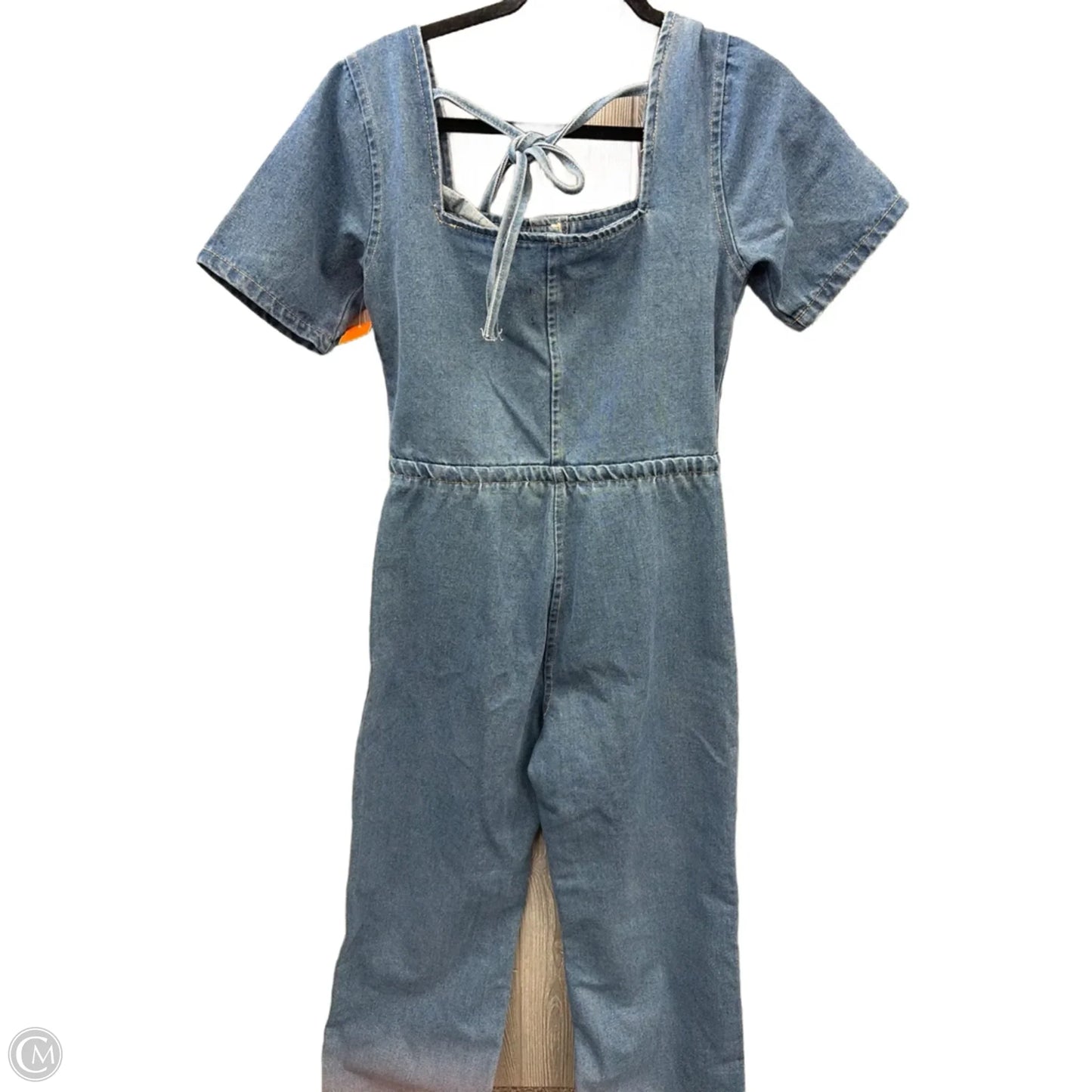 Jumpsuit By Boohoo Boutique In Blue Denim, Size: S
