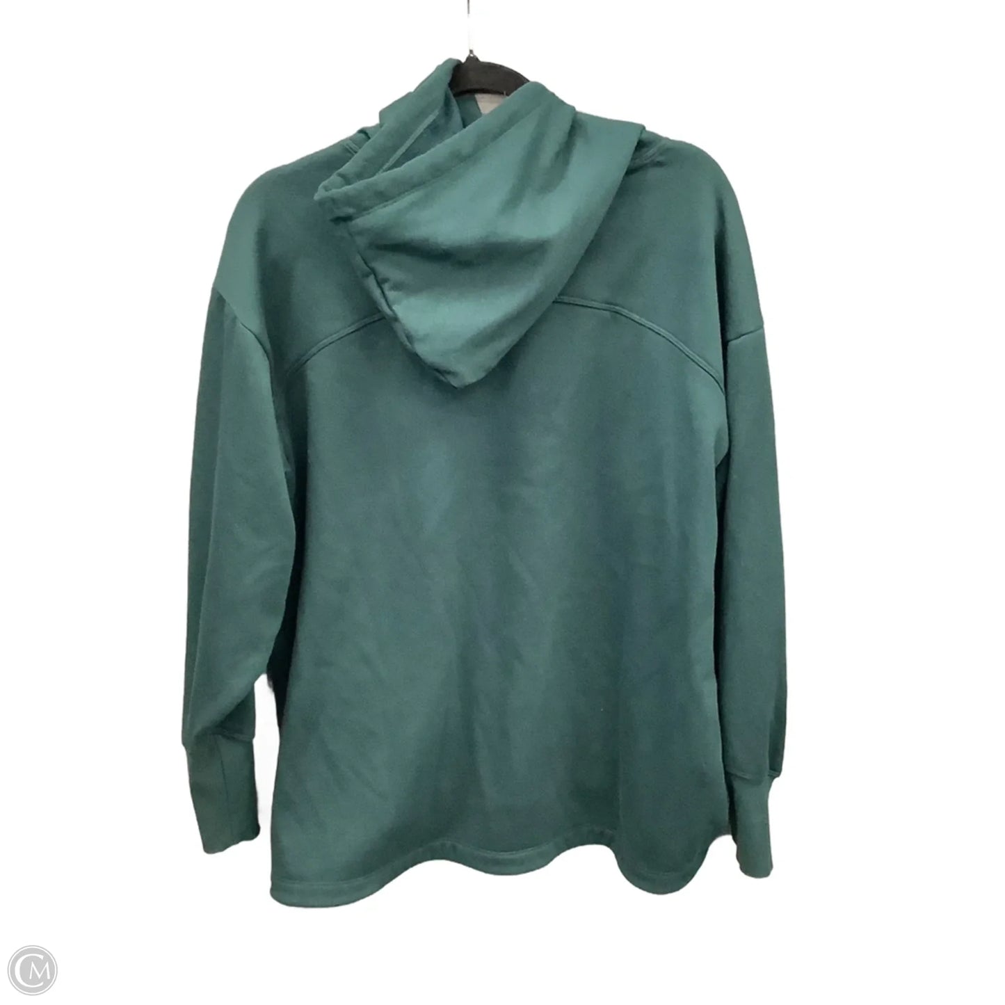 Athletic Top Long Sleeve Hoodie By Mta Sport In Green, Size: Xl