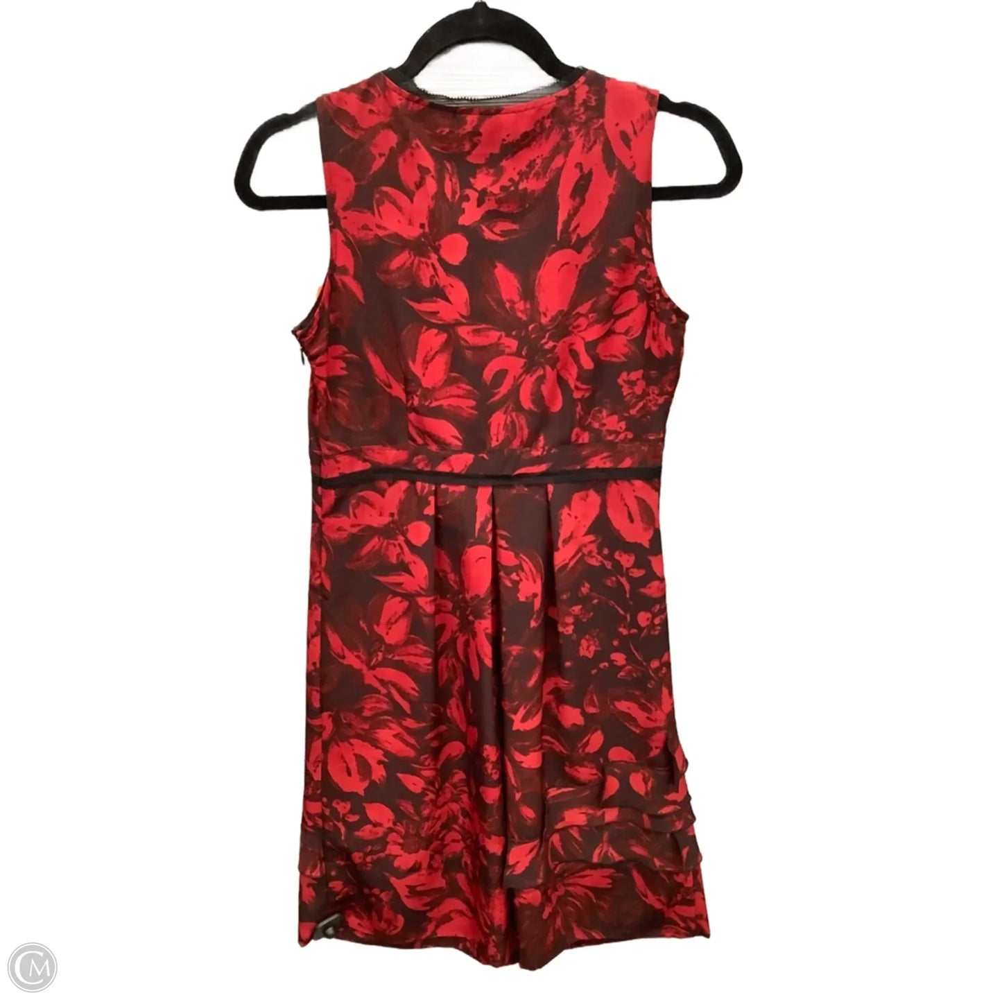 Dress Casual Midi By Simply Vera In Red, Size: Xs