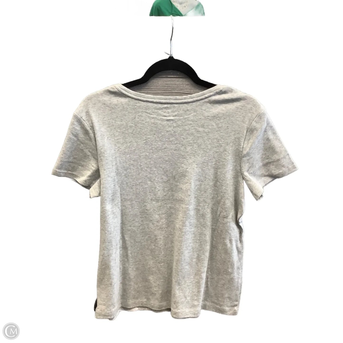 Top Short Sleeve By Croft And Barrow In Grey, Size: M