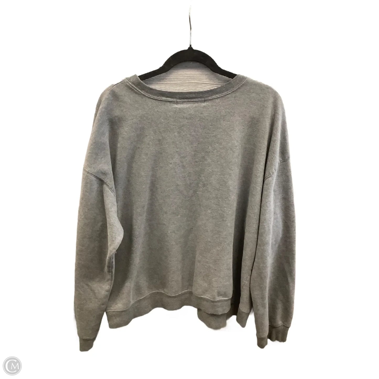Sweatshirt Crewneck By Wound Up In Grey, Size: Xxl
