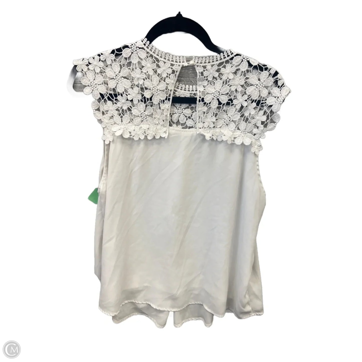 Top Sleeveless By Clothes Mentor In White, Size: Xl