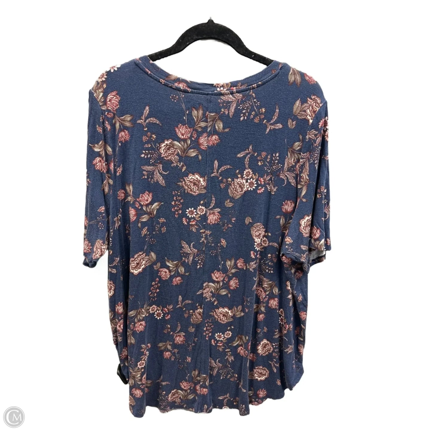 Top Short Sleeve By Maurices In Blue, Size: 2x