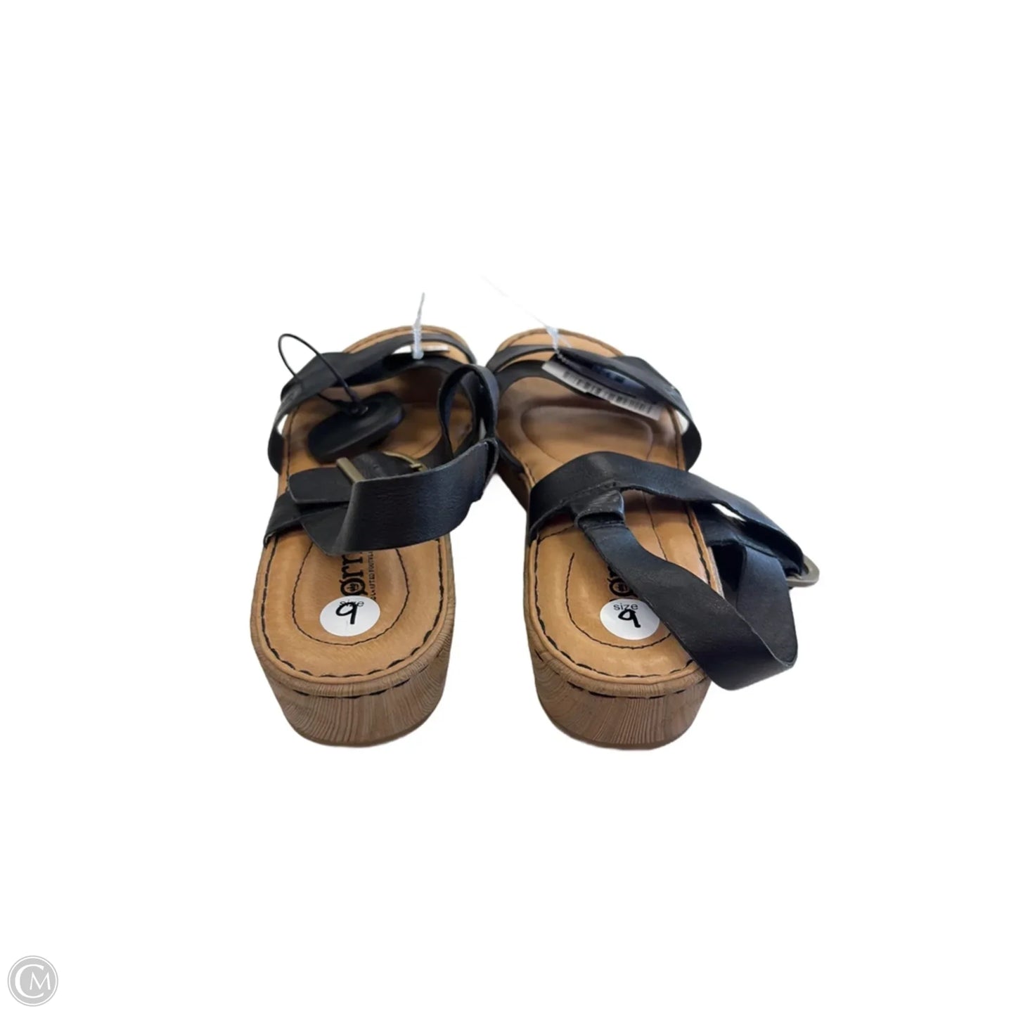 Sandals Flats By Born In Black, Size: 9