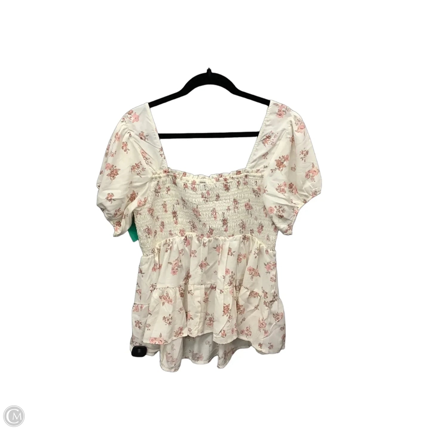 Top Short Sleeve By Torrid In Cream, Size: M