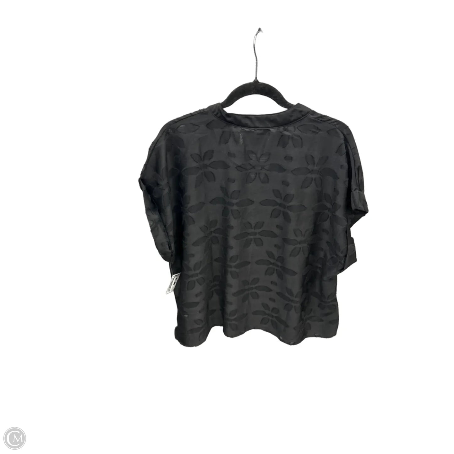Top Short Sleeve By Shein In Black, Size: 1x