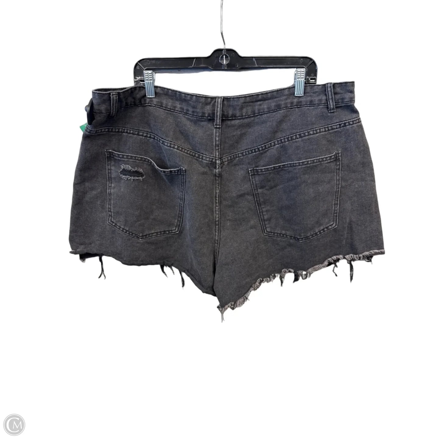 Shorts By Cider In Black Denim, Size: 20